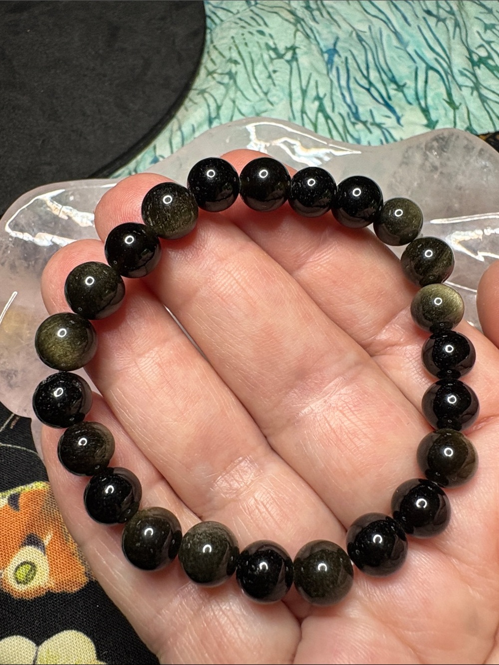 Golden sheen Obsidian